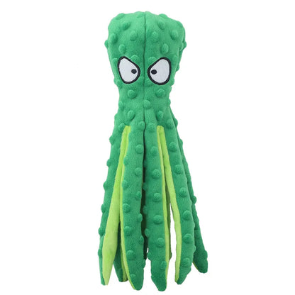 Plush Octopus Dog Toy